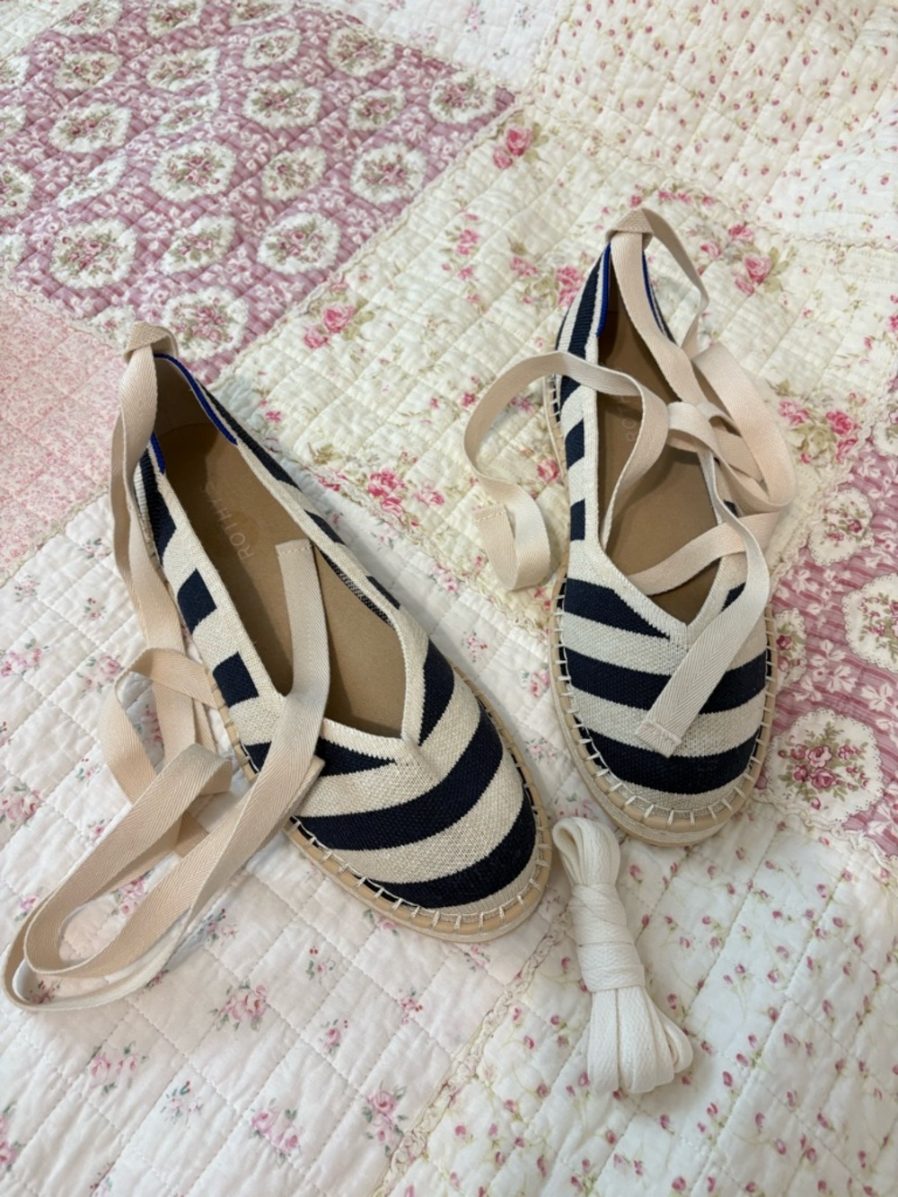 Rothy’s Striped Espadrille NWOT